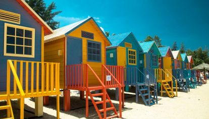 dãy nhà beach huts tai coco beach camp