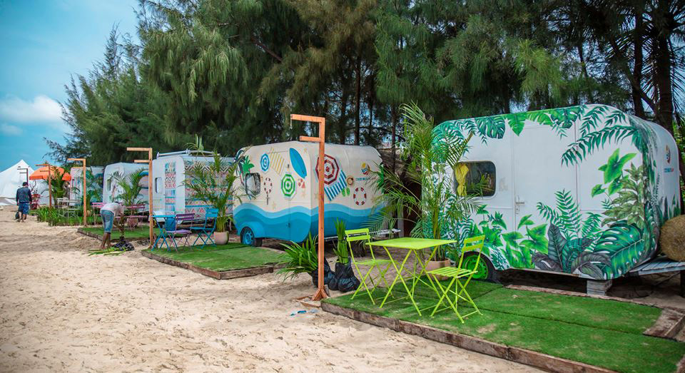 nhà xe di động ở coco beach camp