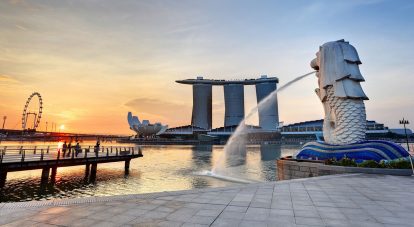 du lịch singapore tự túc nên đi đâu chơi? tượng sư tử biển merlion