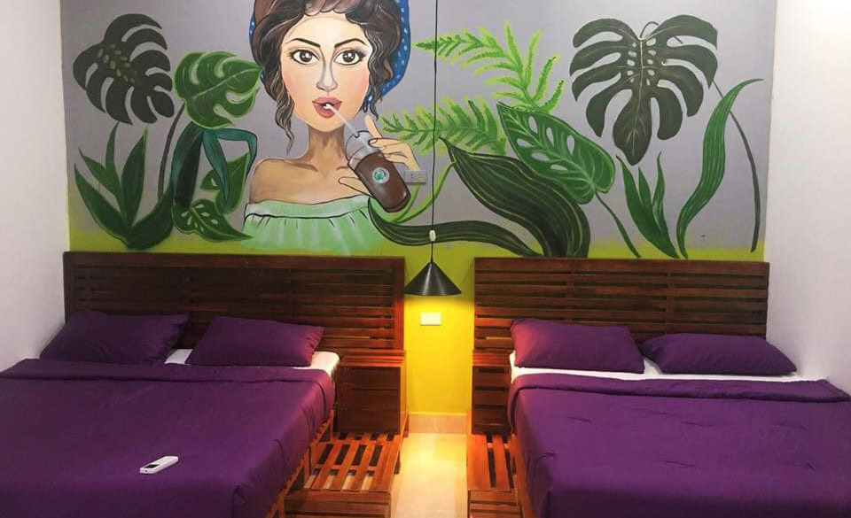 phòng 2 giường đôi tại la beach house